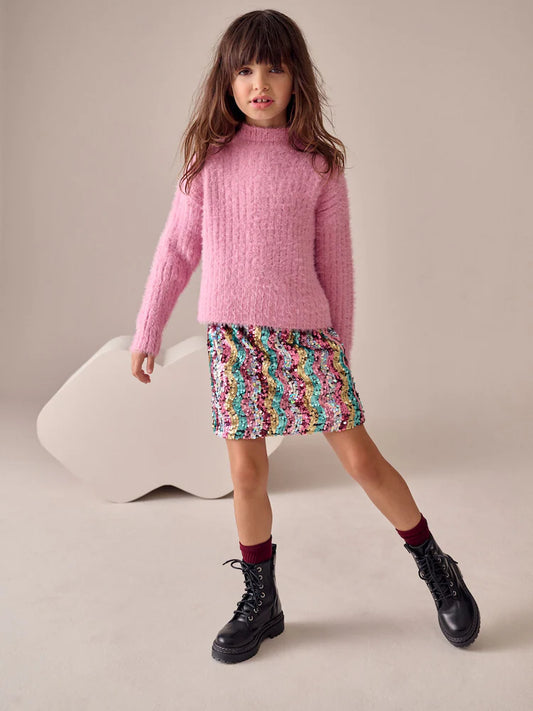 |BigGirl| Blusa Rosa Fofa (3-16 anos)