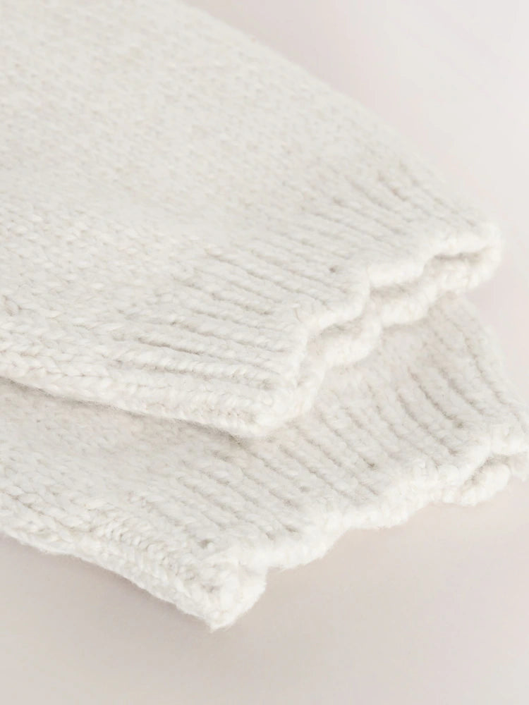 |Girl| Cardigan Cru Com Botões (3 meses a 7 anos)