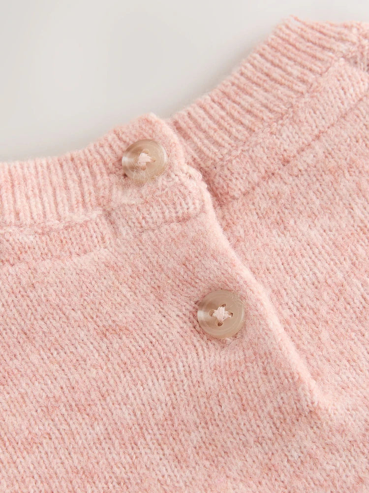 |Girl| Casaco De Natal Rosa Com Casaco De Gengibre (3 meses a 7 anos)