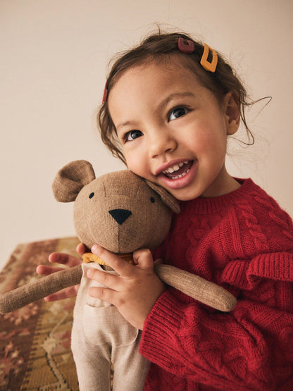 |Girl| Pulôver De Malha Com Cabo Vermelho (3 meses a 7 anos)