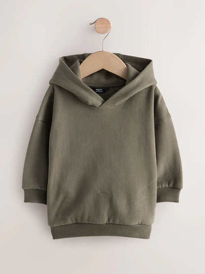 |Boy| Moletom Com Capuz De Manga Comprida Verde Cáqui e Toque Macio (3 meses a 7 anos)