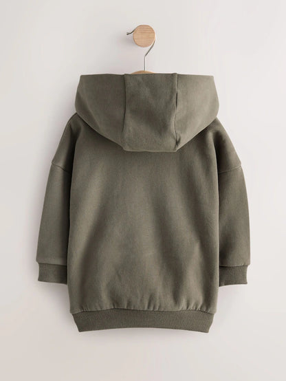 |Boy| Moletom Com Capuz De Manga Comprida Verde Cáqui e Toque Macio (3 meses a 7 anos)