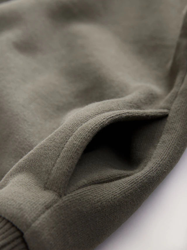 |Boy| Moletom Com Capuz De Manga Comprida Verde Cáqui e Toque Macio (3 meses a 7 anos)