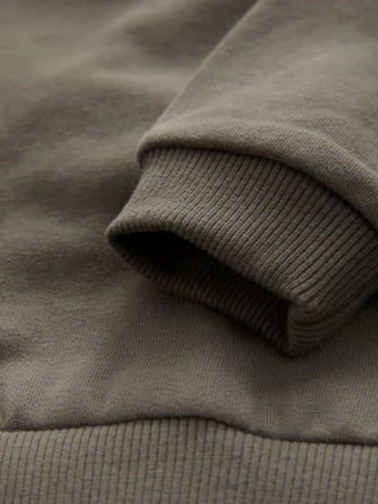 |Boy| Moletom Com Capuz De Manga Comprida Verde Cáqui e Toque Macio (3 meses a 7 anos)