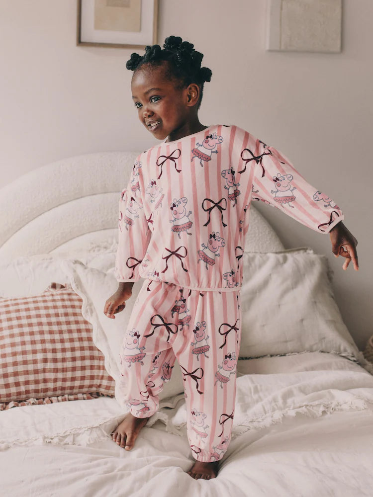 |Girl| Pijama De Lã Aconchegante Da Peppa Pig Rosa (9 meses a 8 anos)