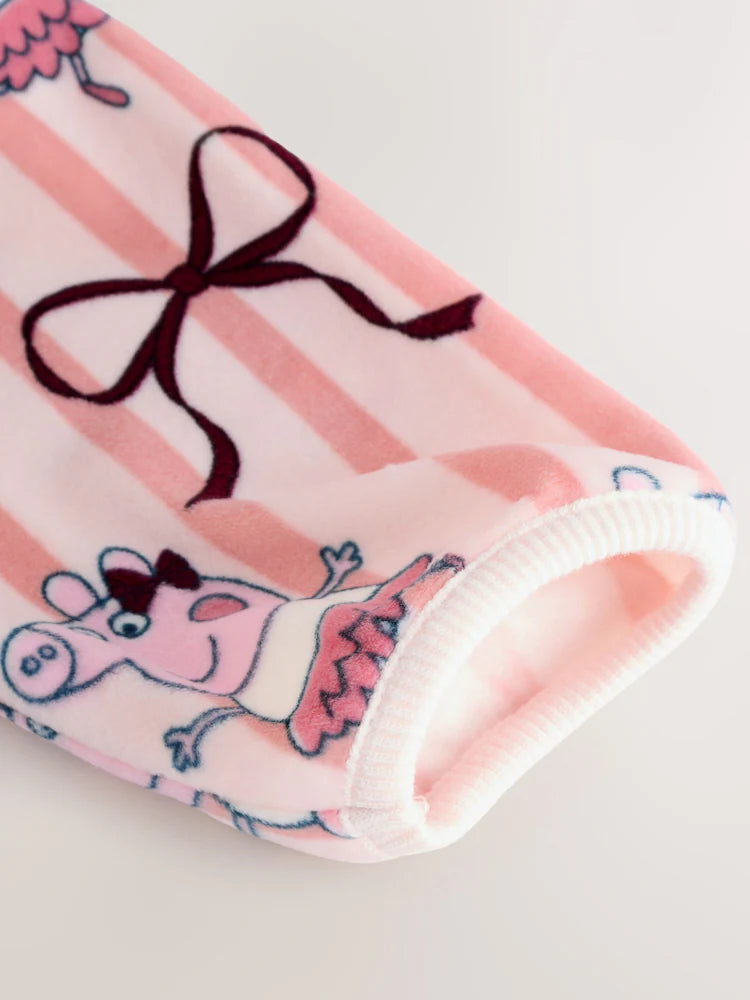|Girl| Pijama De Lã Aconchegante Da Peppa Pig Rosa (9 meses a 8 anos)