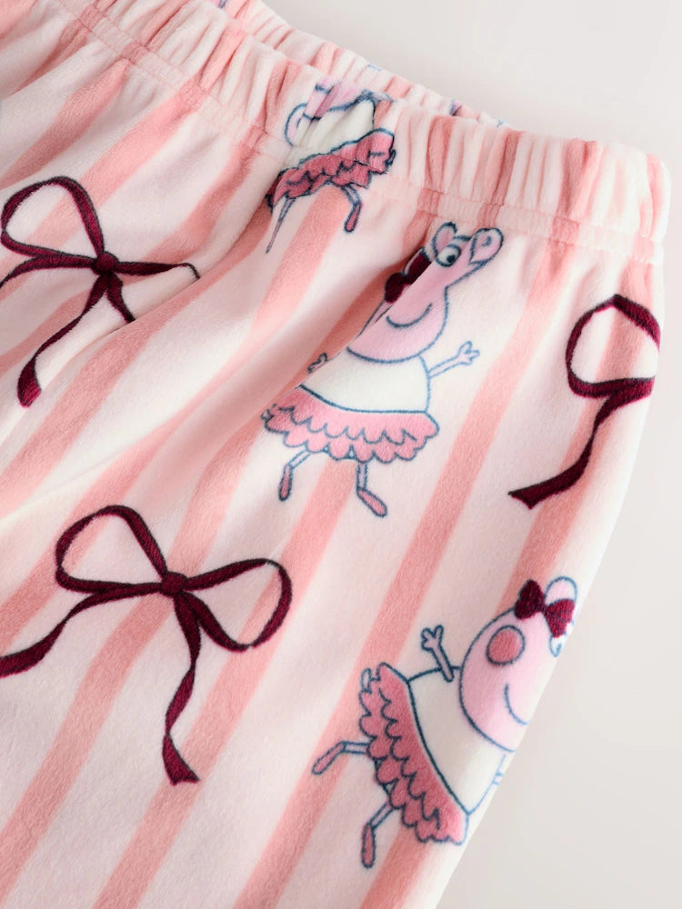 |Girl| Pijama De Lã Aconchegante Da Peppa Pig Rosa (9 meses a 8 anos)
