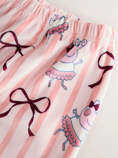 |Girl| Pijama De Lã Aconchegante Da Peppa Pig Rosa (9 meses a 8 anos)