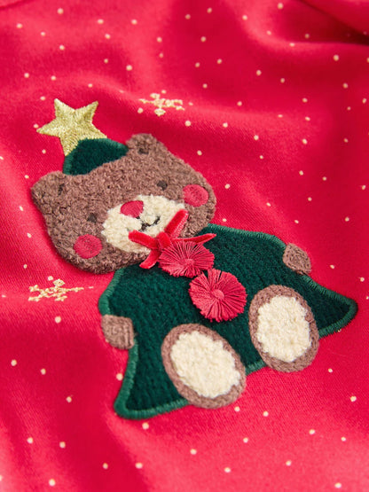 |Girl| Pijama De Natal Red Bear (9 meses a 16 anos)