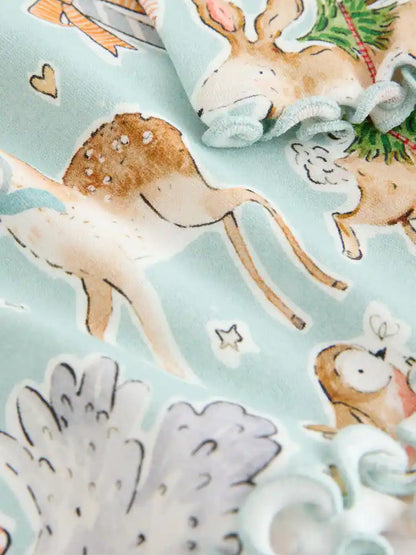 |Girl| Pijama De Natal Com Estampa Blue Goose (9 meses a 16 anos)