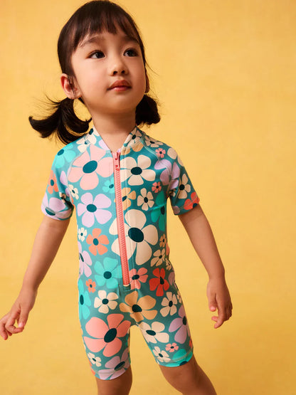 |Girl| Maiô Stampy Floral Sunsafe (3 meses a 10 anos)