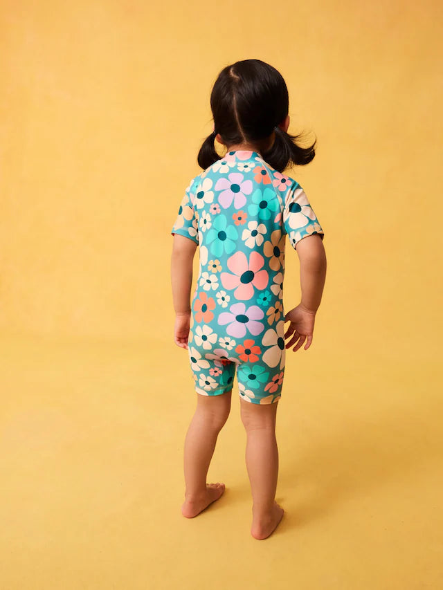 |Girl| Maiô Stampy Floral Sunsafe (3 meses a 10 anos)