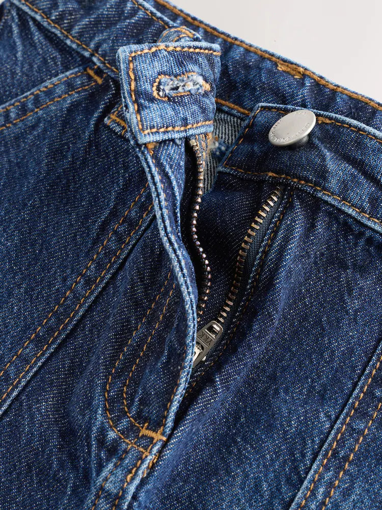 |BigGirl| Saia Jeans Azul Escuro (3-16 anos)