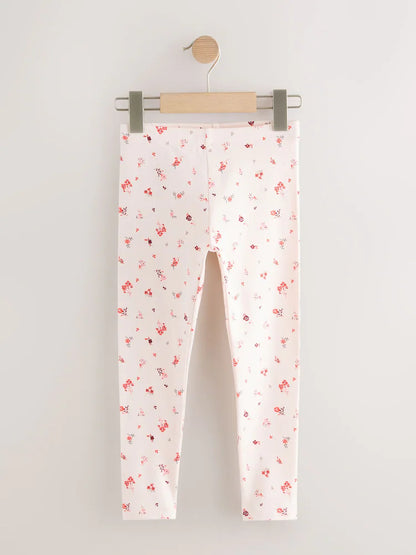 |BigGirl| Pacote Com 5 Leggings Xadrez Vermelho/azul (3-16 anos)