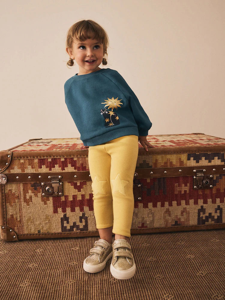 |Girl| Moletom Blue Celestial Com Gola Redonda (3 meses a 7 anos)