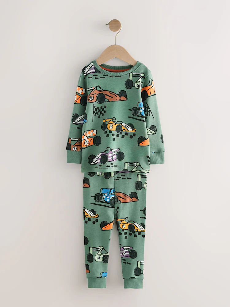 |Boy| Pacote Com 3 Pijamas Snuggle Azul/Verde (9 meses a 10 anos)