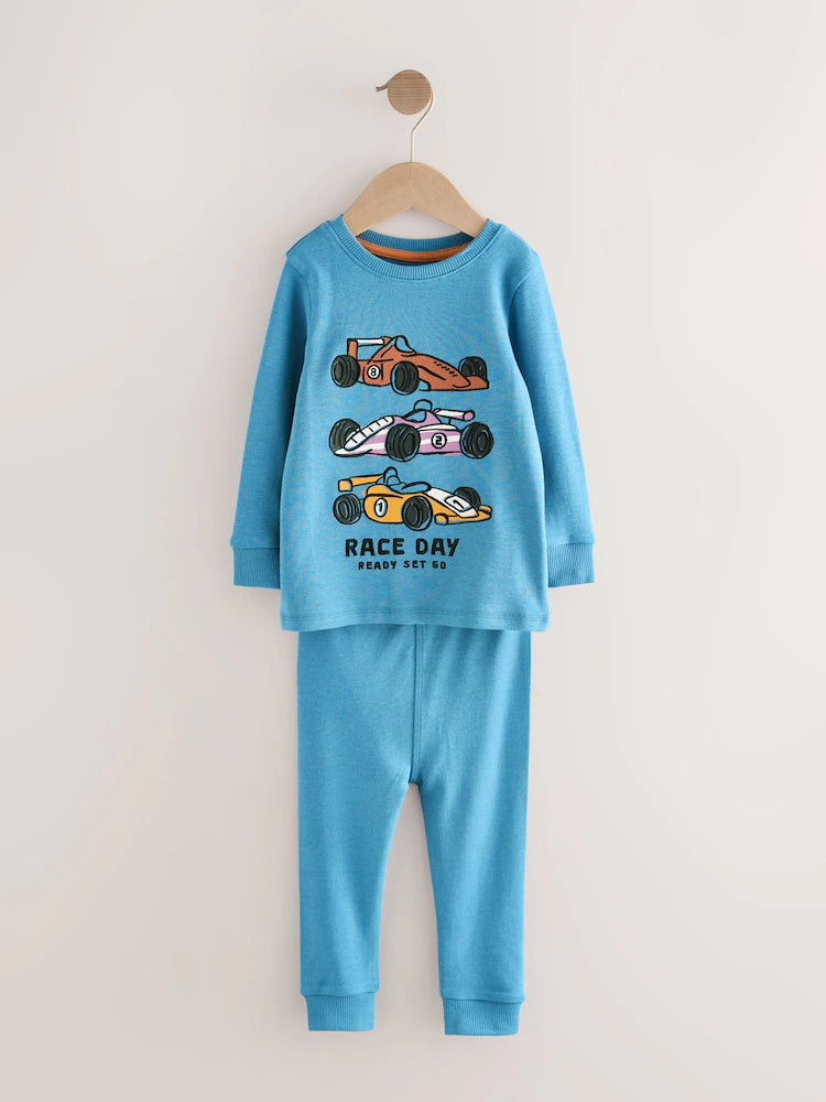 |Boy| Pacote Com 3 Pijamas Snuggle Azul/Verde (9 meses a 10 anos)