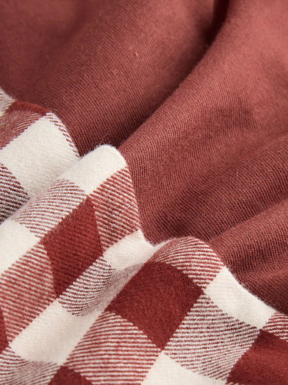 |Boy| Pijama de Natal Individual Em Formato De Boneco De Gengibre Vermelho/Verde (9 meses a 10 anos)