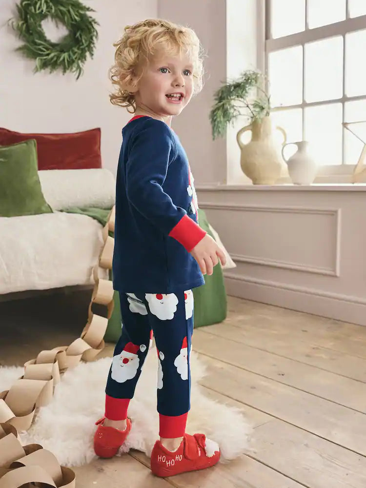 |Boy| Pijama De Natal Navy Single Snuggle (9 meses a 12 anos)