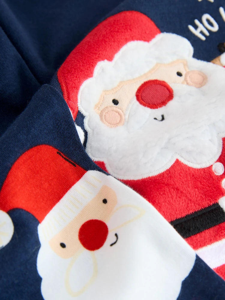 |Boy| Pijama De Natal Navy Single Snuggle (9 meses a 12 anos)