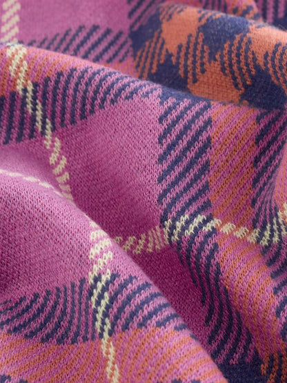 |Girl| Legging Xadrez Roxa (3 meses a 7 anos)