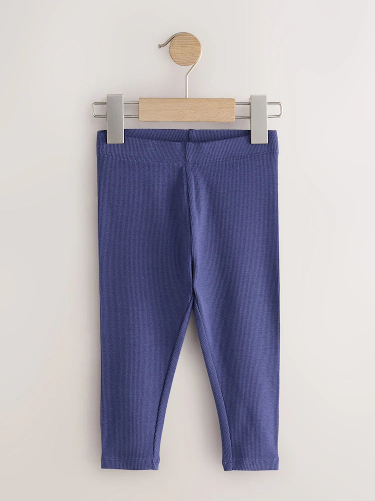 |Girl| Pacote Com 5 Leggings Caneladas Rosa (3 meses a 7 anos)