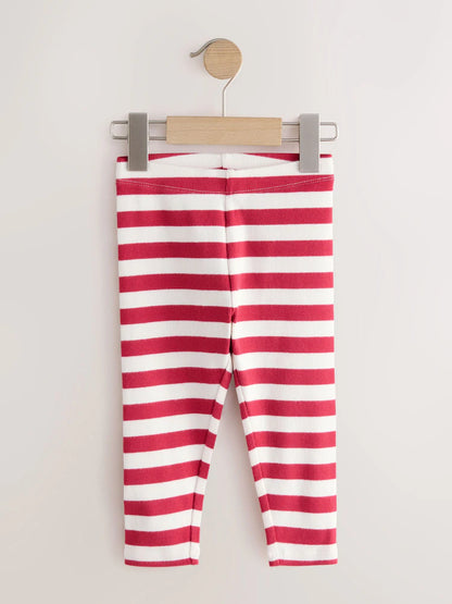|Girl| Pacote Com 5 Leggings Caneladas Rosa (3 meses a 7 anos)