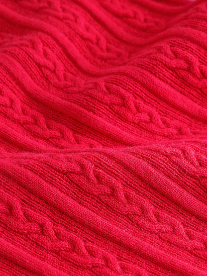 |Girl| Blusa De Gola Alta Vermelha (3 meses a 10 anos)