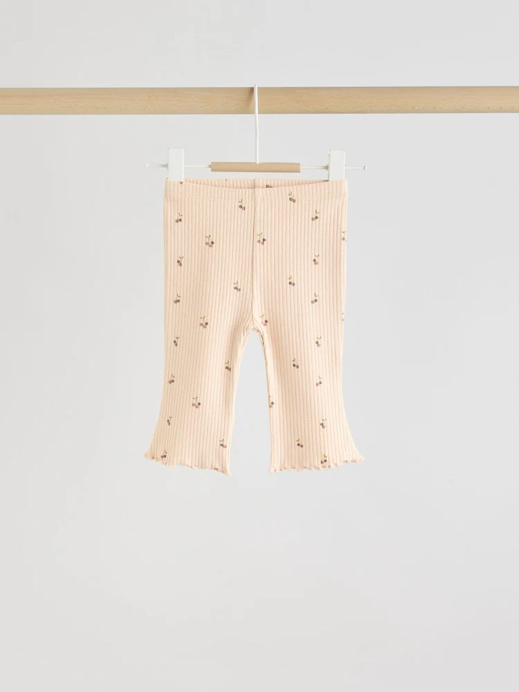 |BabyGirl| Conjunto De 3 Peças De Colete, Blusa De Manga Comprida e Leggings De Malha Neutro cereja para bebê