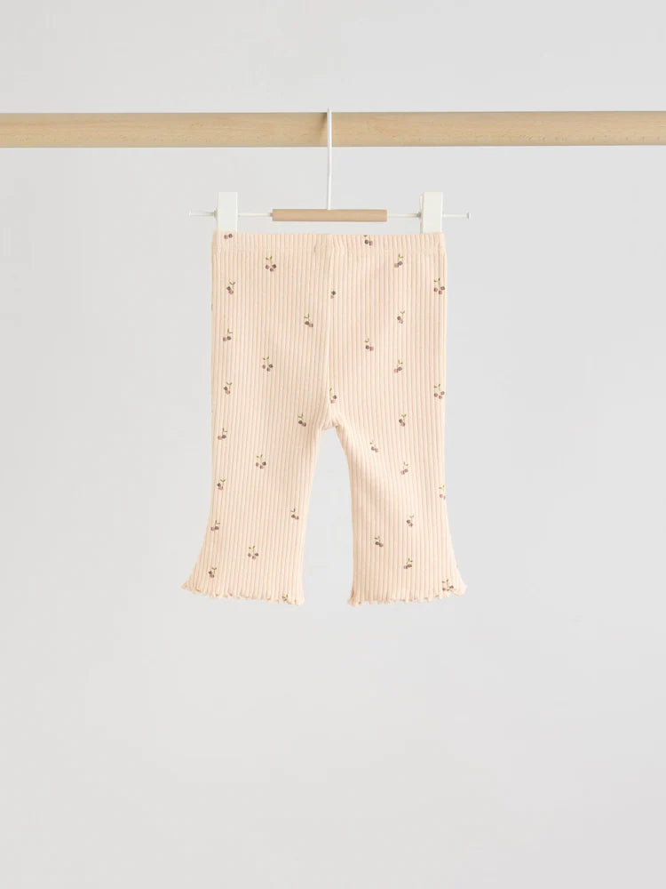 |BabyGirl| Conjunto De 3 Peças De Colete, Blusa De Manga Comprida e Leggings De Malha Neutro cereja para bebê