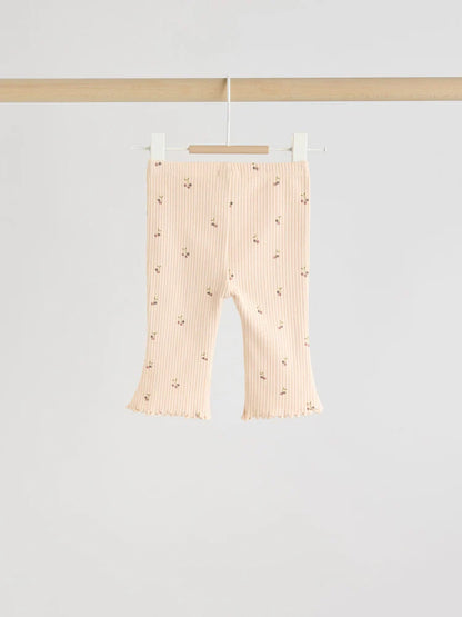 |BabyGirl| Conjunto De 3 Peças De Colete, Blusa De Manga Comprida e Leggings De Malha Neutro cereja para bebê