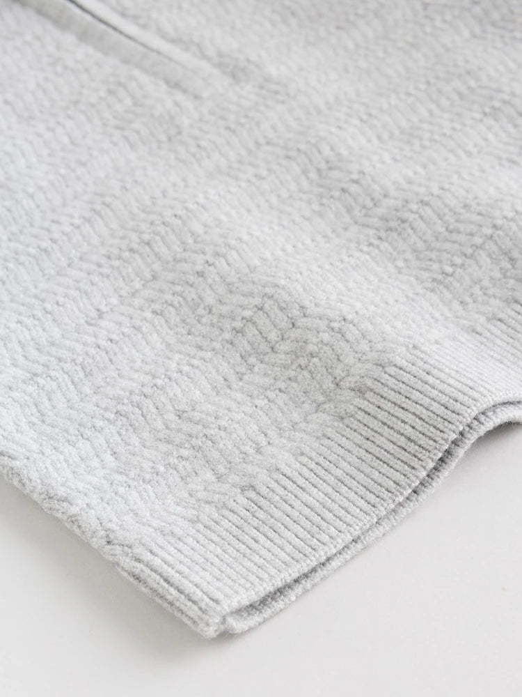 |BabyBoy| Conjunto De Suéter e Leggings De Tricô Cinza Para Bebê (0 meses a 2 anos)