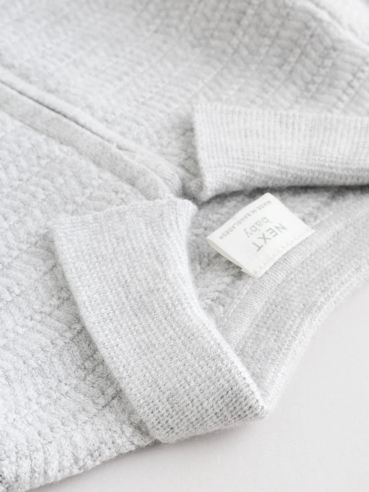 |BabyBoy| Conjunto De Suéter e Leggings De Tricô Cinza Para Bebê (0 meses a 2 anos)