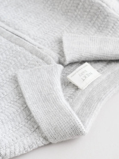 |BabyBoy| Conjunto De Suéter e Leggings De Tricô Cinza Para Bebê (0 meses a 2 anos)