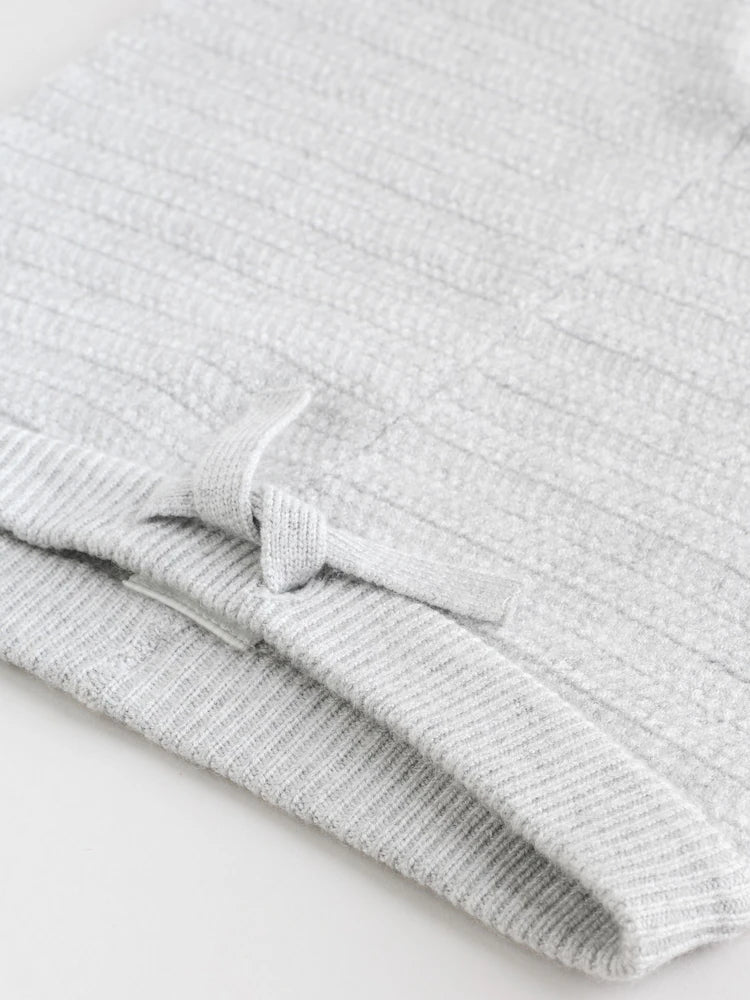 |BabyBoy| Conjunto De Suéter e Leggings De Tricô Cinza Para Bebê (0 meses a 2 anos)