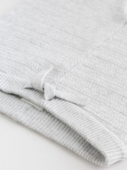 |BabyBoy| Conjunto De Suéter e Leggings De Tricô Cinza Para Bebê (0 meses a 2 anos)