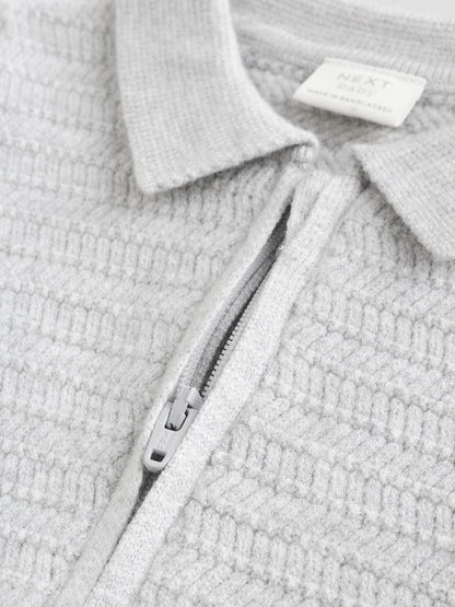 |BabyBoy| Conjunto De Suéter e Leggings De Tricô Cinza Para Bebê (0 meses a 2 anos)