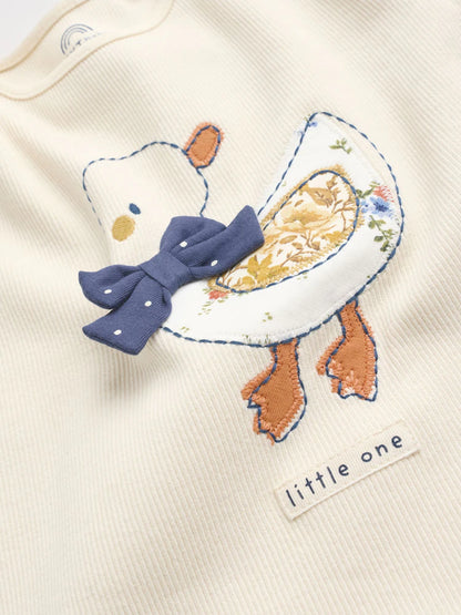 |BabyGirl| Conjunto De Blusa e Leggings De Manga Comprida Cru, 6 Peças (0 meses a 3 anos)