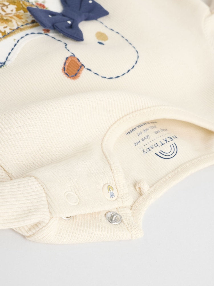 |BabyGirl| Conjunto De Blusa e Leggings De Manga Comprida Cru, 6 Peças (0 meses a 3 anos)