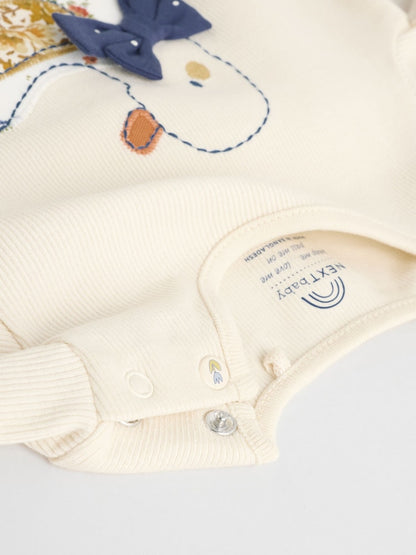 |BabyGirl| Conjunto De Blusa e Leggings De Manga Comprida Cru, 6 Peças (0 meses a 3 anos)