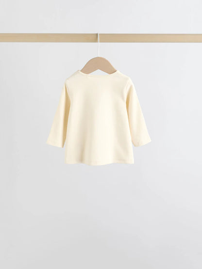 |BabyGirl| Conjunto De Blusa e Leggings De Manga Comprida Cru, 6 Peças (0 meses a 3 anos)