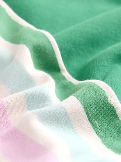 |Girl| Conjunto De Moletom Verde e Calça Pantalona (3 meses a 7 anos)