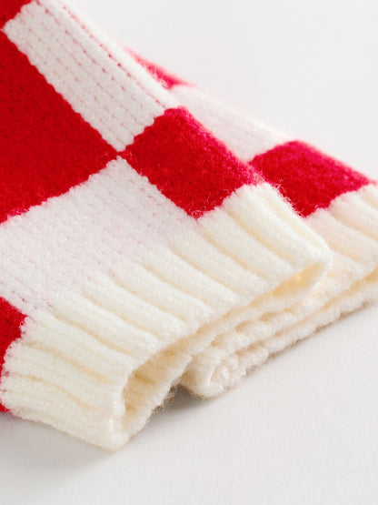 |BabyBoy| Conjunto De Macacão e Legging Xadrez Vermelho Para Bebê (0 meses a 2 anos)