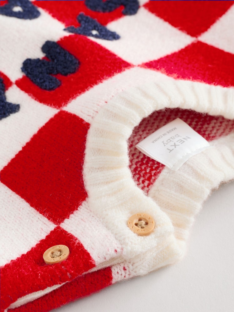 |BabyBoy| Conjunto De Macacão e Legging Xadrez Vermelho Para Bebê (0 meses a 2 anos)