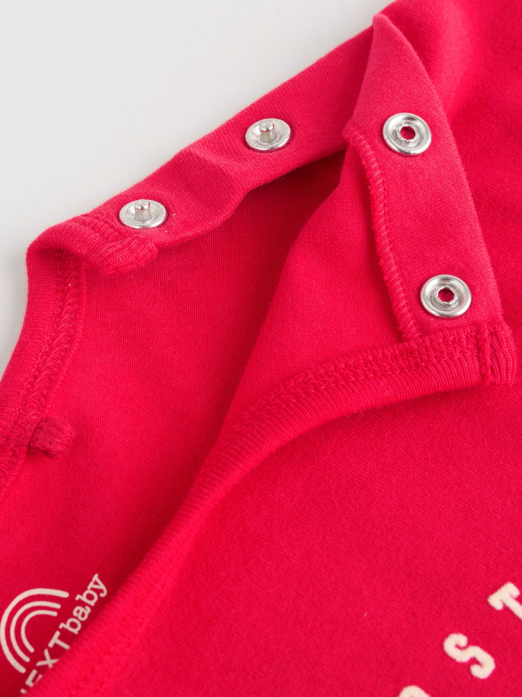 |BabyBoy| Conjunto De Camiseta e Legging Vermelha De Natal Para Bebê (0-18 meses)