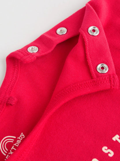 |BabyBoy| Conjunto De Camiseta e Legging Vermelha De Natal Para Bebê (0-18 meses)