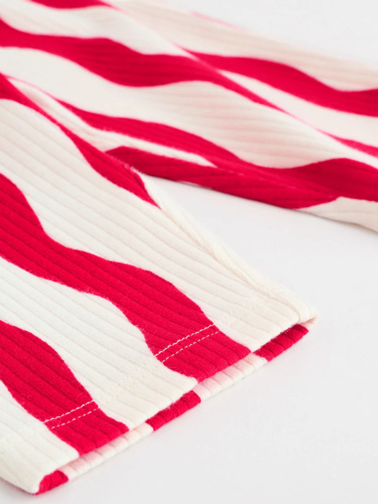 |BabyBoy| Conjunto De Camiseta e Legging Vermelha De Natal Para Bebê (0-18 meses)