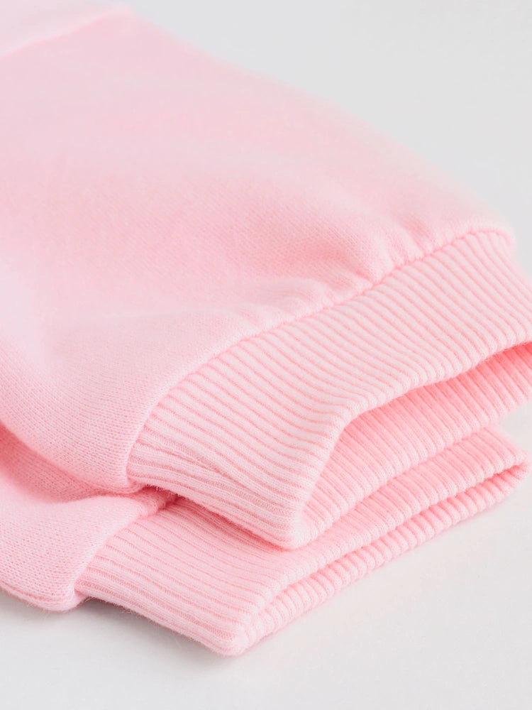 |BabyGirl| Conjunto De Moletom e Calça De Moletom De Rena Vermelha/Rosa Para Bebê (0 meses a 2 anos)