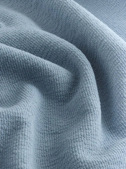 |Boy| Camiseta Azul Clara De Manga Curta Com Gola Henley (3 meses a 7 anos)