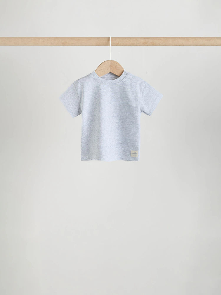 |BabyBoy| Conjunto De 4 Camisetas Azuis De Manga Curta Para Bebês (0 meses a 2 anos)